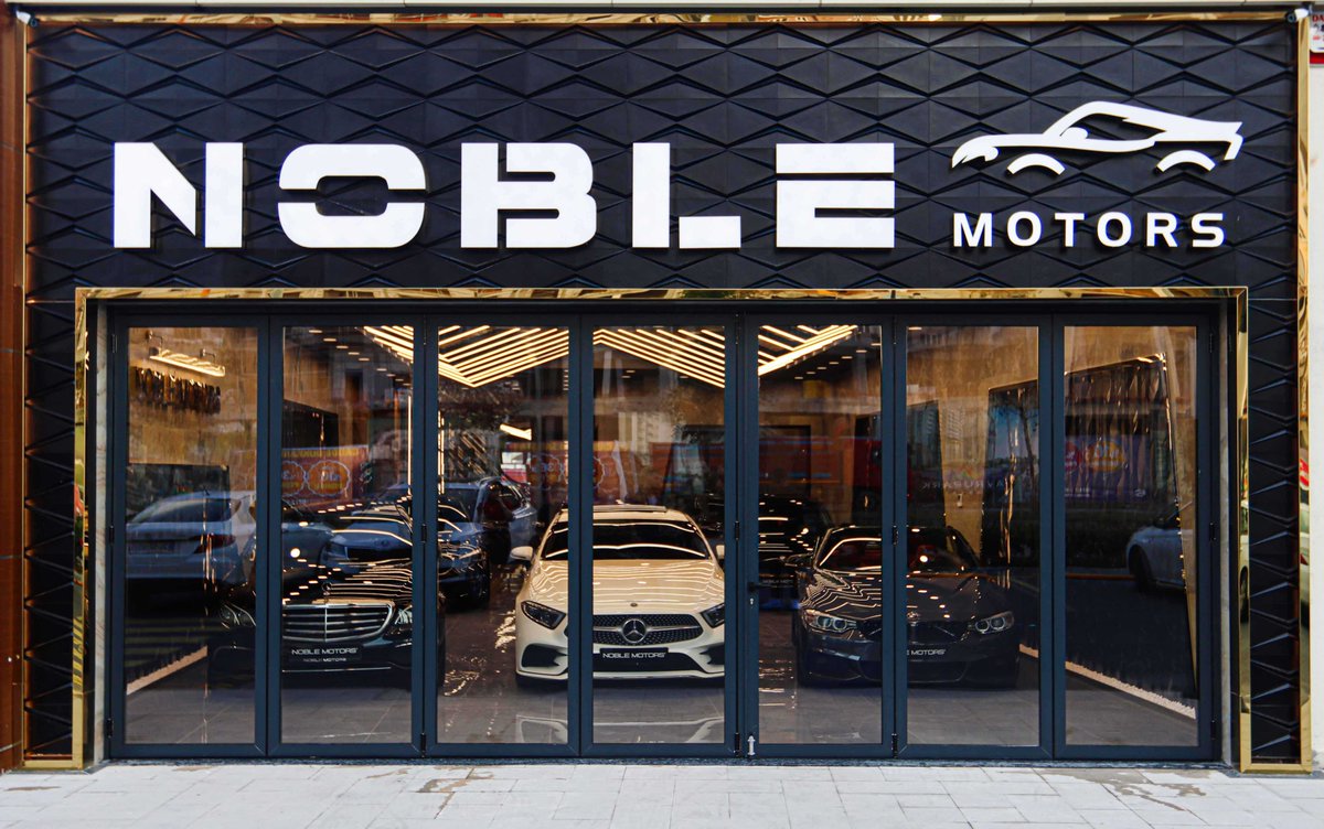 Noble Motors Dış Cephe Tasarımı ve Tabela Uygulaması